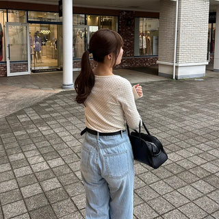 Polka Dot Long T-Shirt