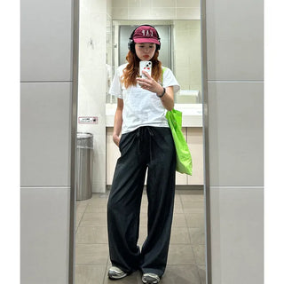 String stripe pants