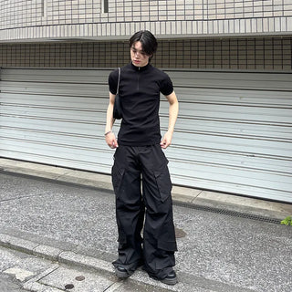 Half-zip T-shirt