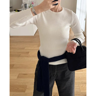 Simple ribbed round knit