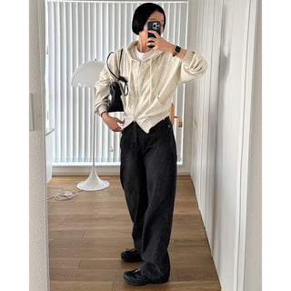 Lightweight cropped hoodie