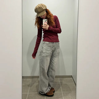 Smoky Wide Denim Pants