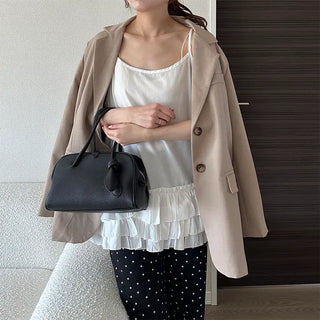 Frilled tunic camisole dress