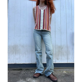 Semi-bootcut denim