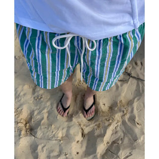 Patterned cotton shorts