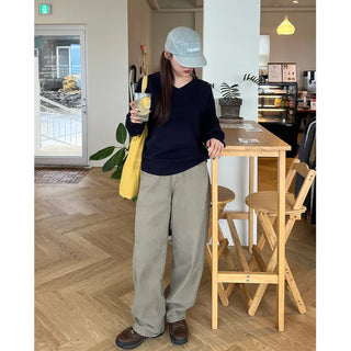 (Unisex) Cotton Wide Pants