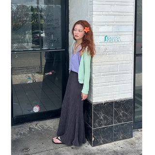 Sheer cropped cardigan