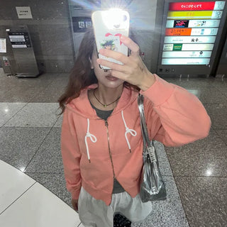 Hooded double zip-up