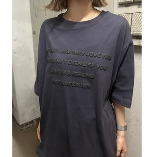 Lettering print T-shirt