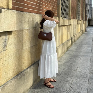 Puff Long Dress