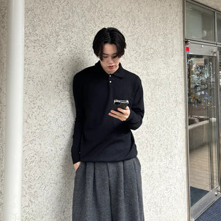 Soft, simple button knit