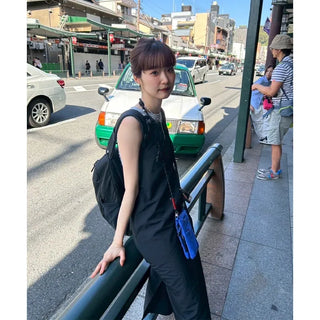 Backless long camisole dress