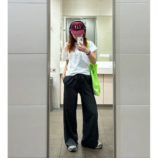 String stripe pants