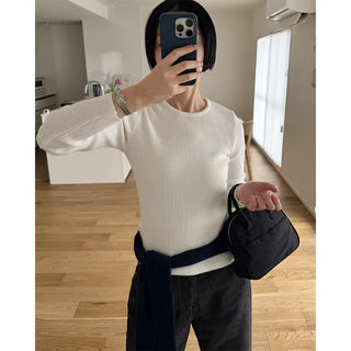 Simple ribbed round knit