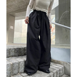 Cotton Tuck Banding Pants