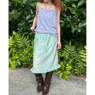 Layered ruffle skirt