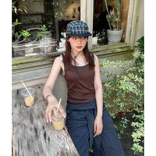 Check Strap Camp Cap