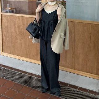 Camisole top denim set