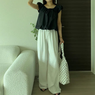 Wide Banding Pants