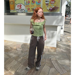 Low-rise track pants
