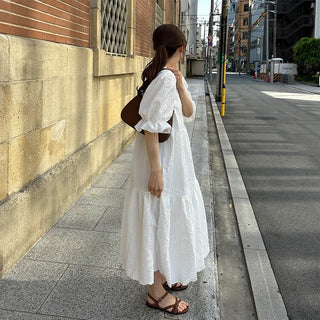 Puff Long Dress