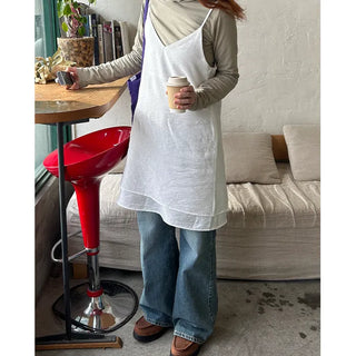 Loose-fit bootcut denim pants