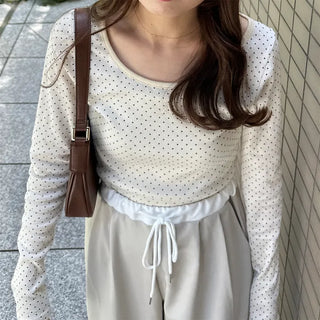 Polka Dot Long T-Shirt