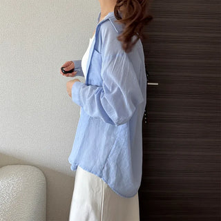 Summer Simple Sheer Shirt