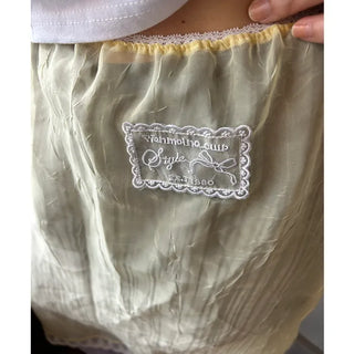 Layered sheer midi skirt