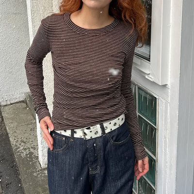 Soft border layered T-shirt