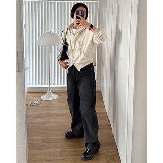 Lightweight cropped hoodie