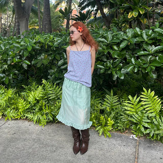 Layered ruffle skirt