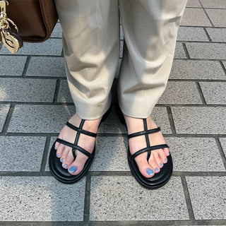 Strap belt sandals