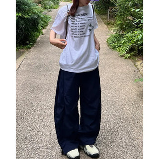 Front lettering pants