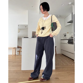Vivid V-neck knit