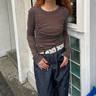 Soft border layered T-shirt