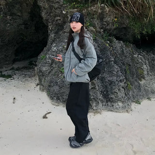 (Unisex) Zip-up Anorak Jumper