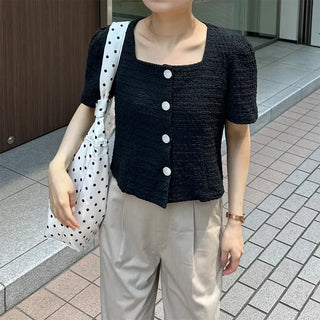 Square puff short jacket