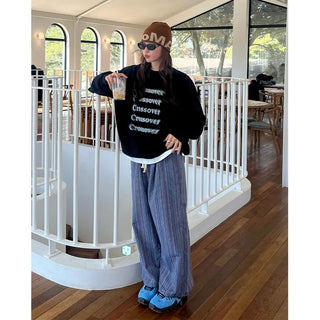 (Unisex) Striped Patch Pants