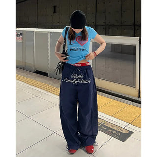 Front lettering pants