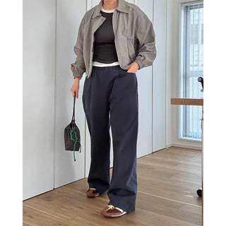 Basic Banding Cotton Pants