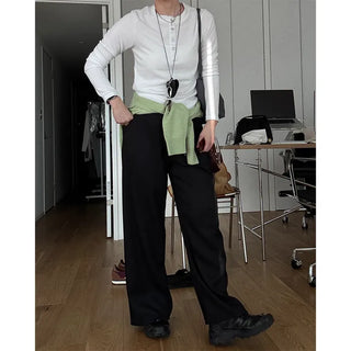 Button-up long T-shirt