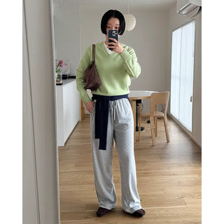 Simple ribbed round knit