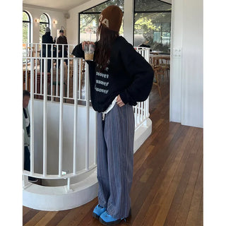 (Unisex) Striped Patch Pants
