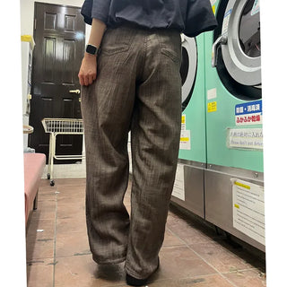 Side-strap wide-leg pants