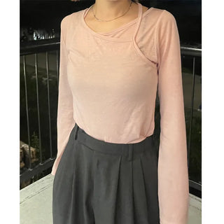 Layered sheer T-shirt