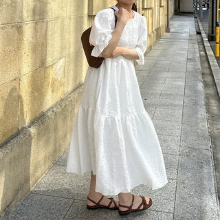 Puff Long Dress