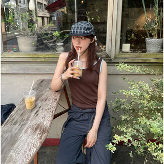 Check Strap Camp Cap