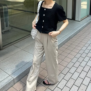 Square puff short jacket