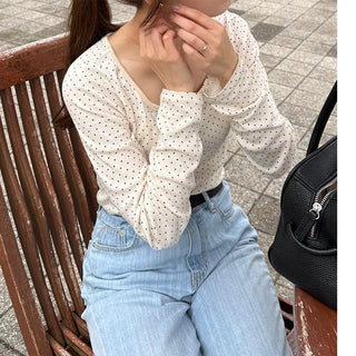 Polka Dot Long T-Shirt